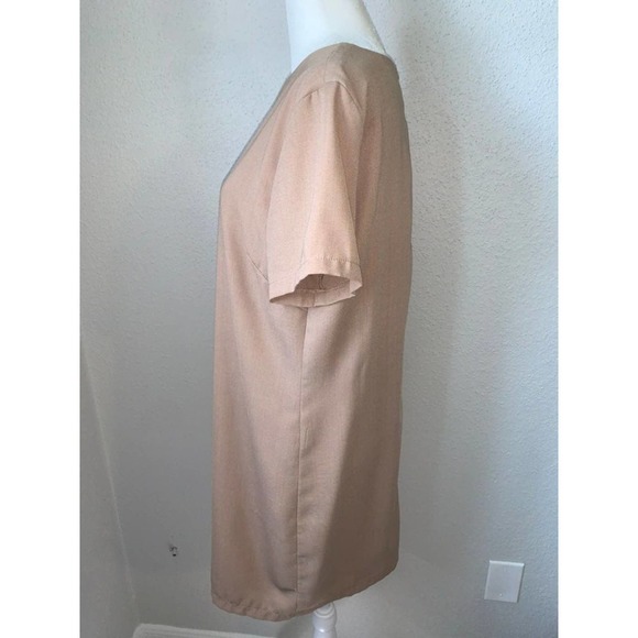 Lulus Beige Shift Dress Size Medium - Picture 3 of 9